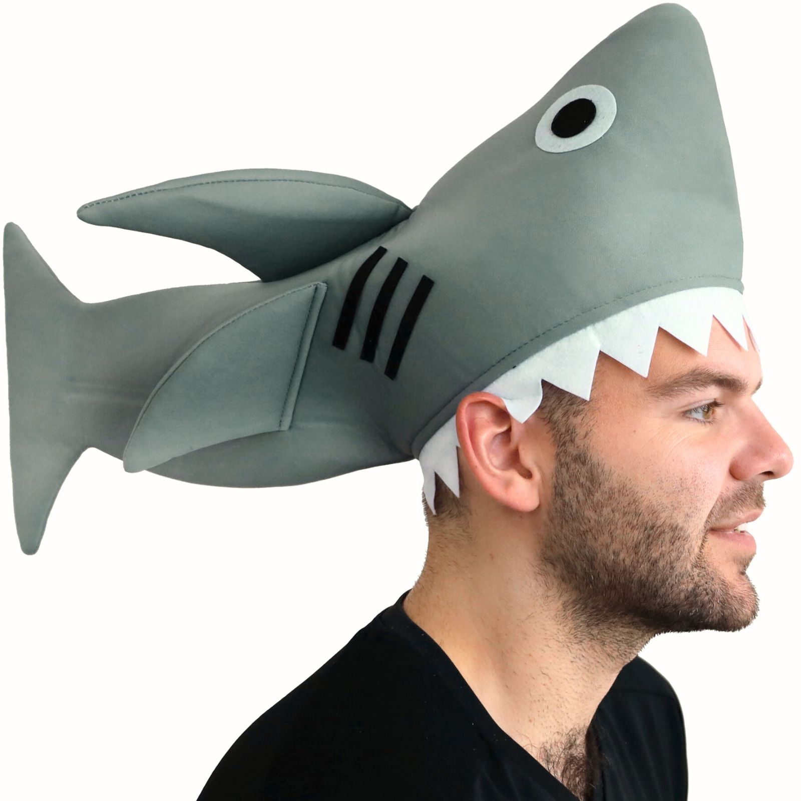 Grey Shark Hat