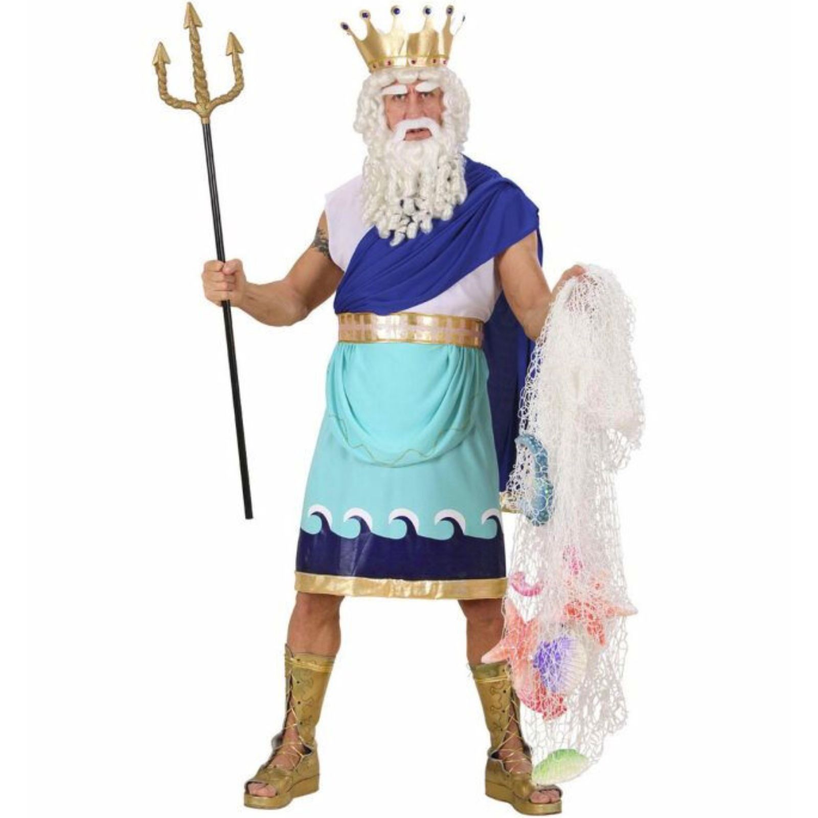 Poseidon Men's Costume Small