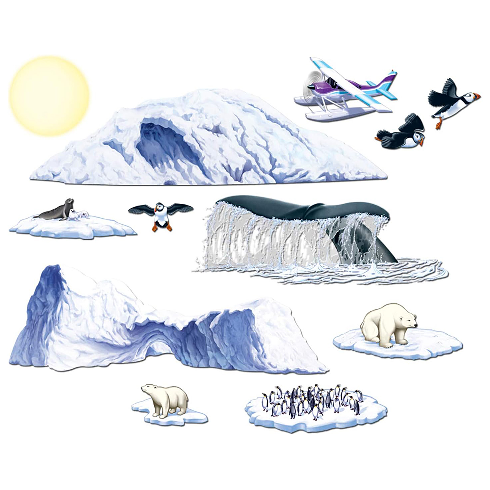 Insta Theme Arctic Wall Props (12 Pieces) 