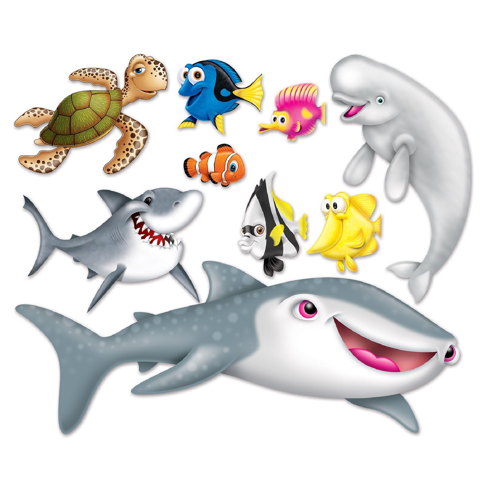 Insta Theme Under The Sea Wall Props (9 Pieces) 