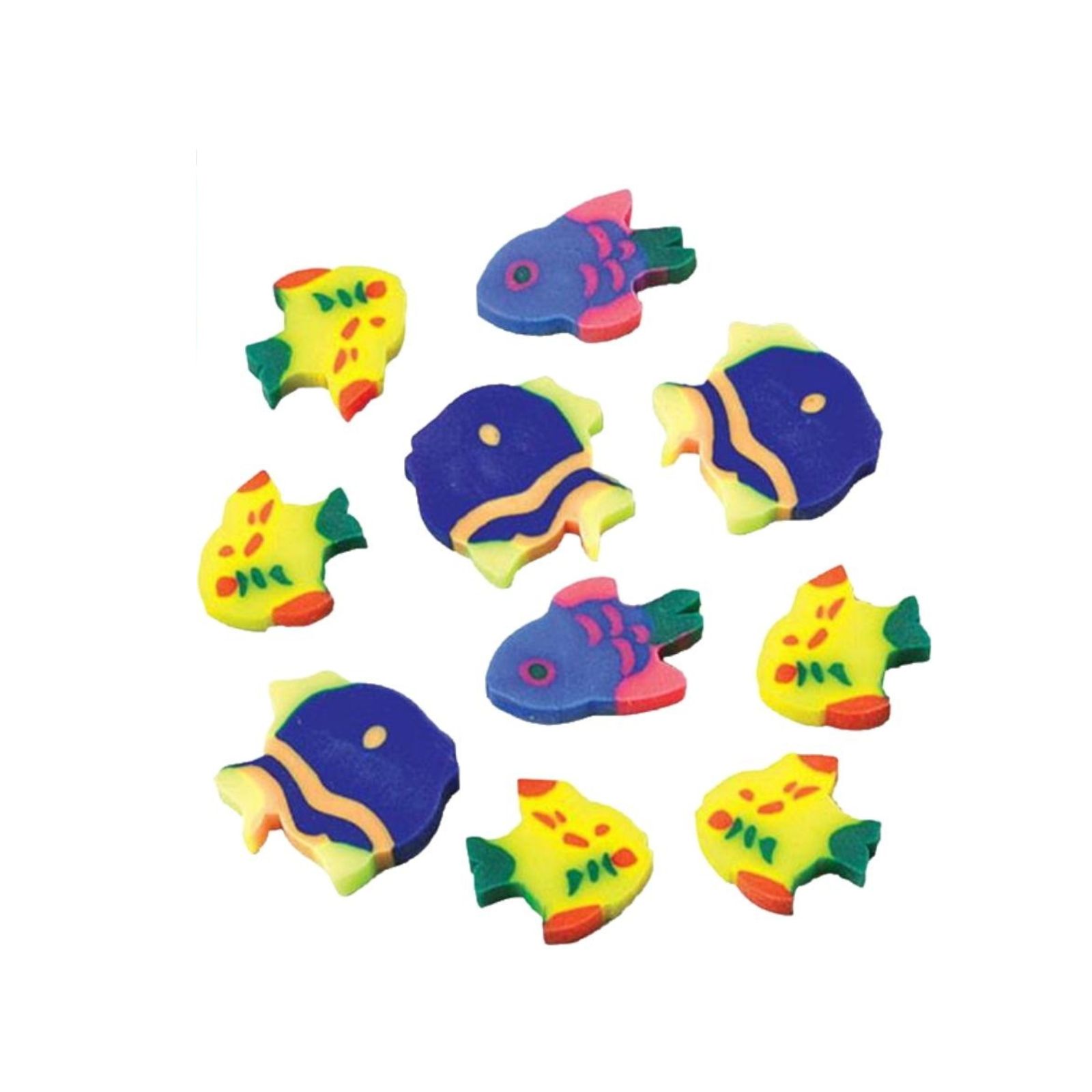 Mini Tropical Fish Erasers (Bulk Pack of 144)
