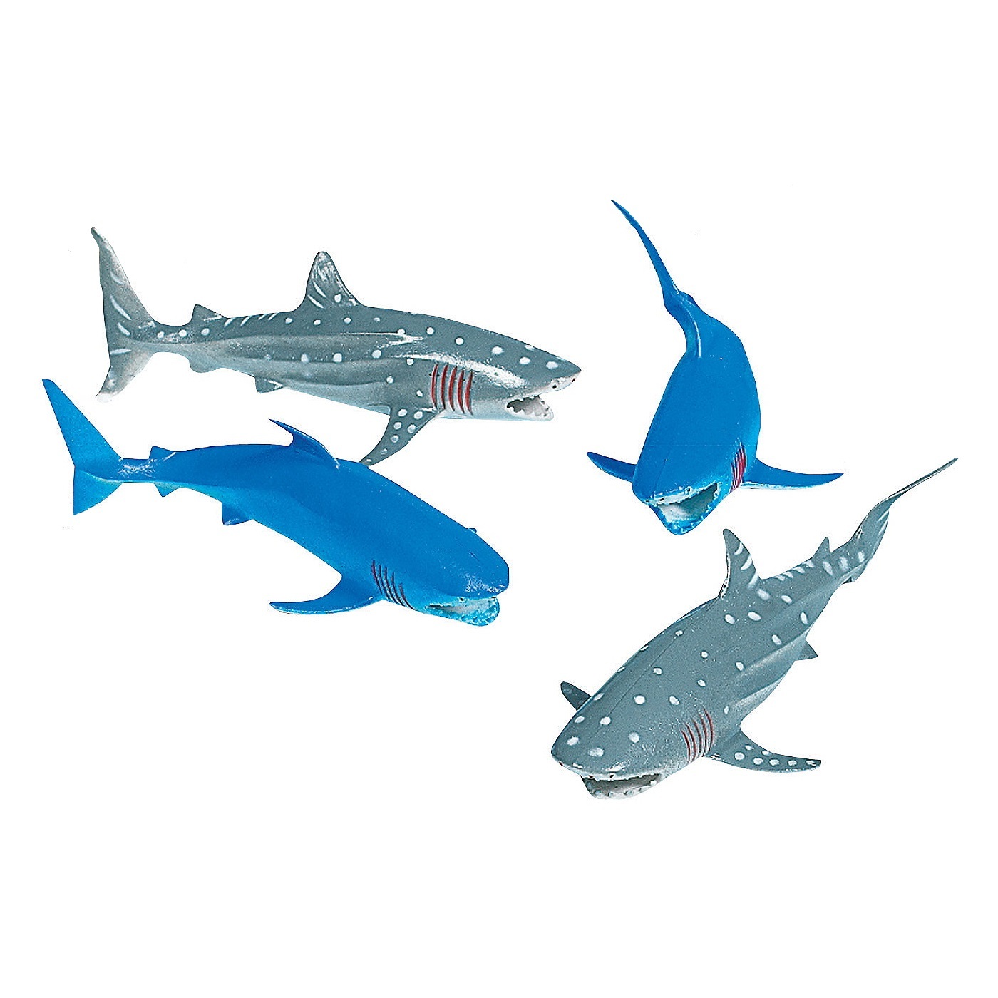 Plastic Sharks (Pack of 4)