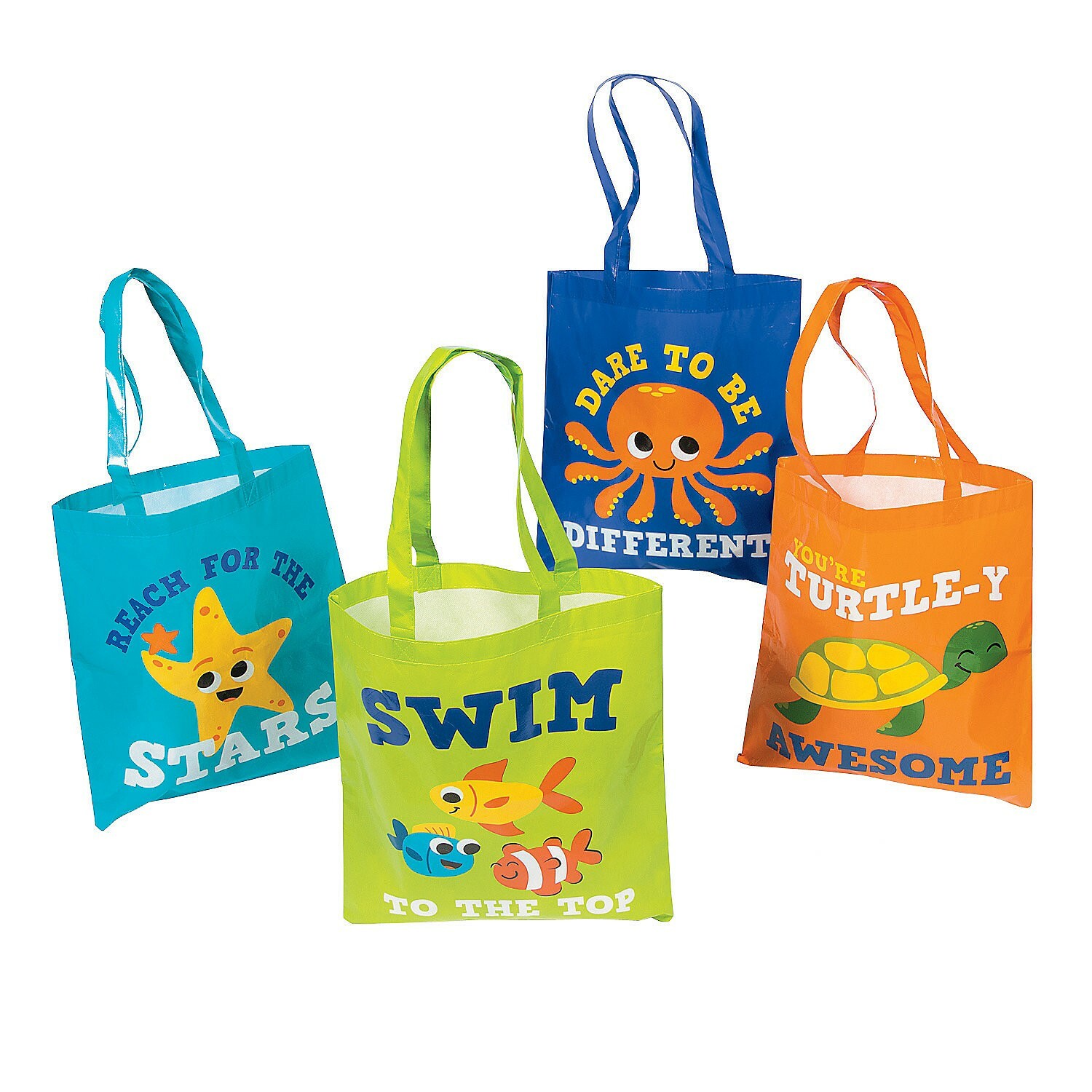 Jumbo Under The Sea Tote Bags (Pack of 12)