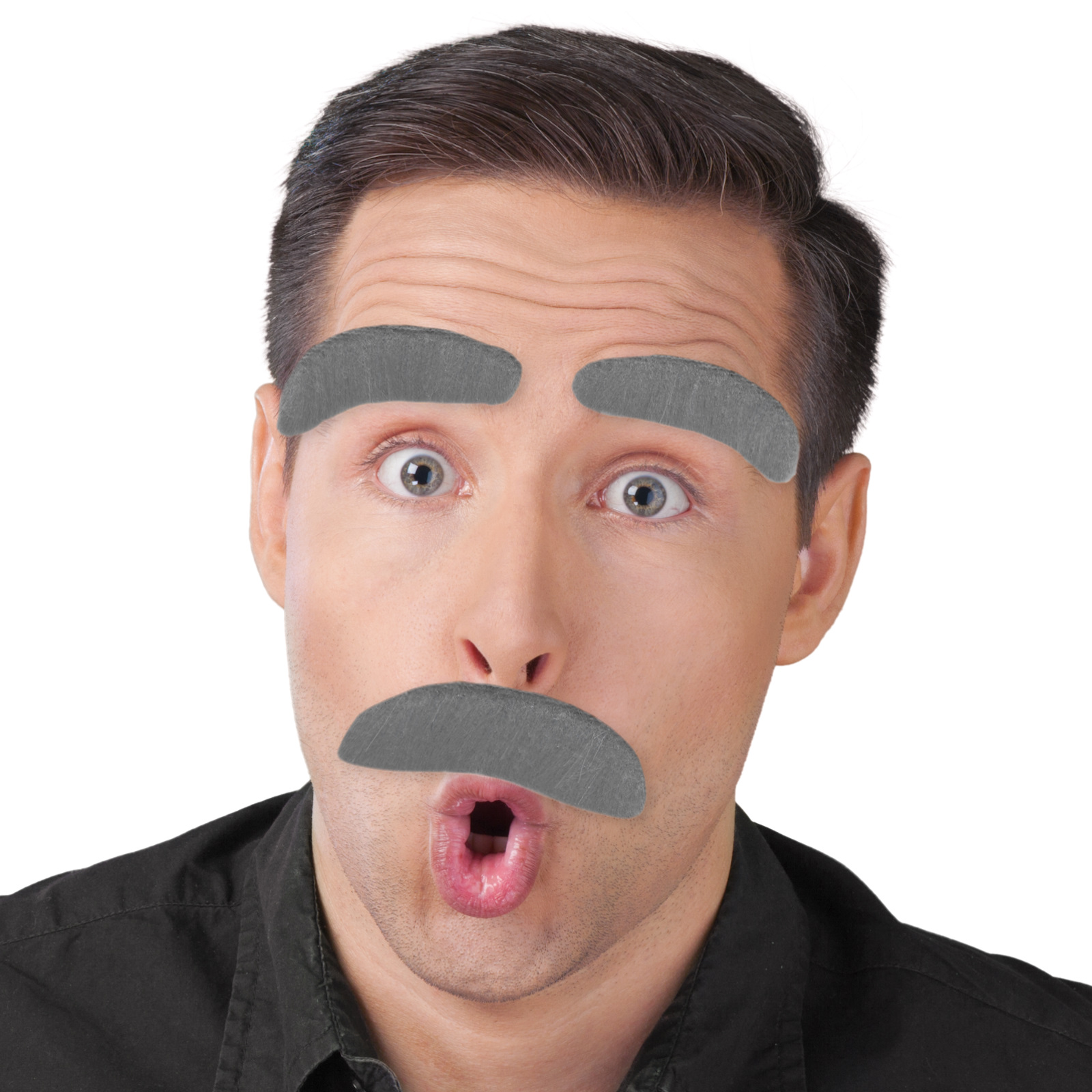 Grey Grandpa Facial Hair Set