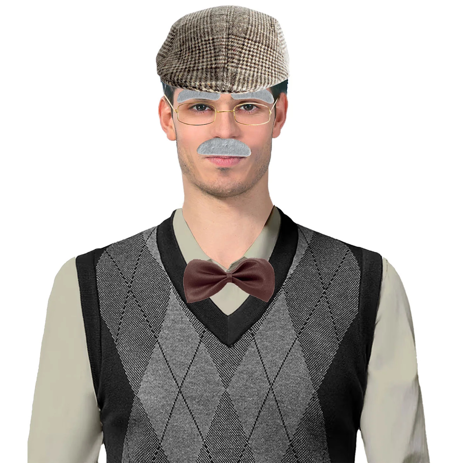 Brown Grandpa Costume Accessory Set 