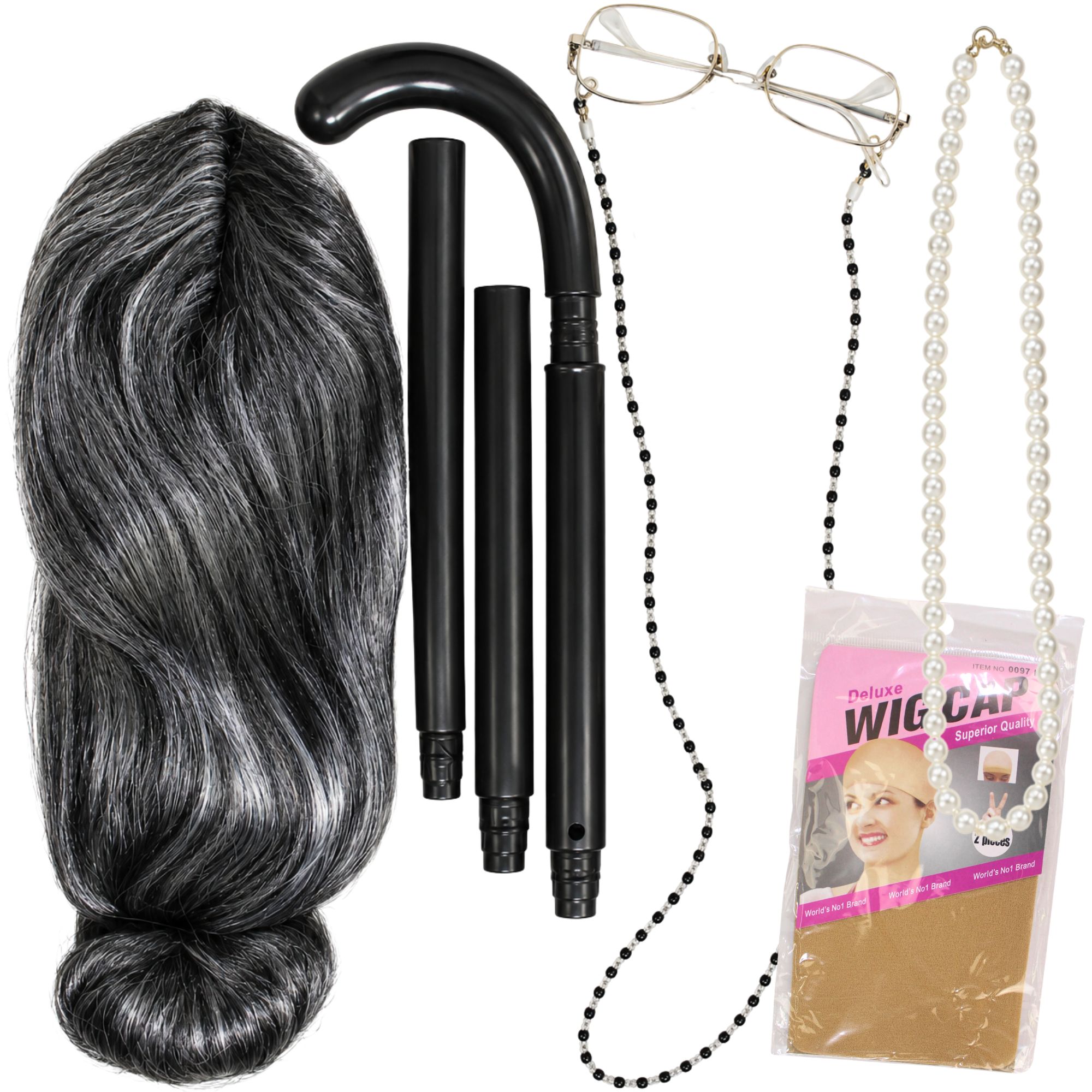 Elderly Lady Costume Accessory Set
