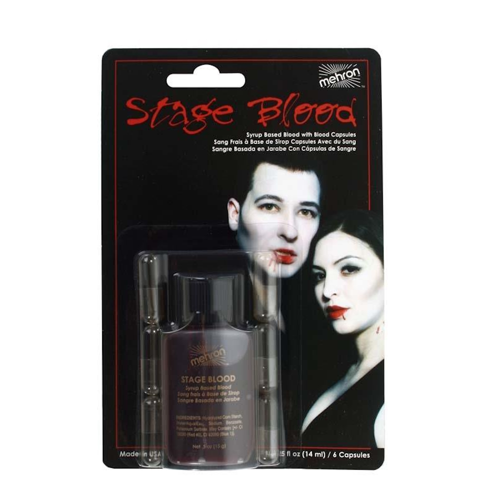 Mehron Stage Blood Bright with Capsules Makeup Accessory
