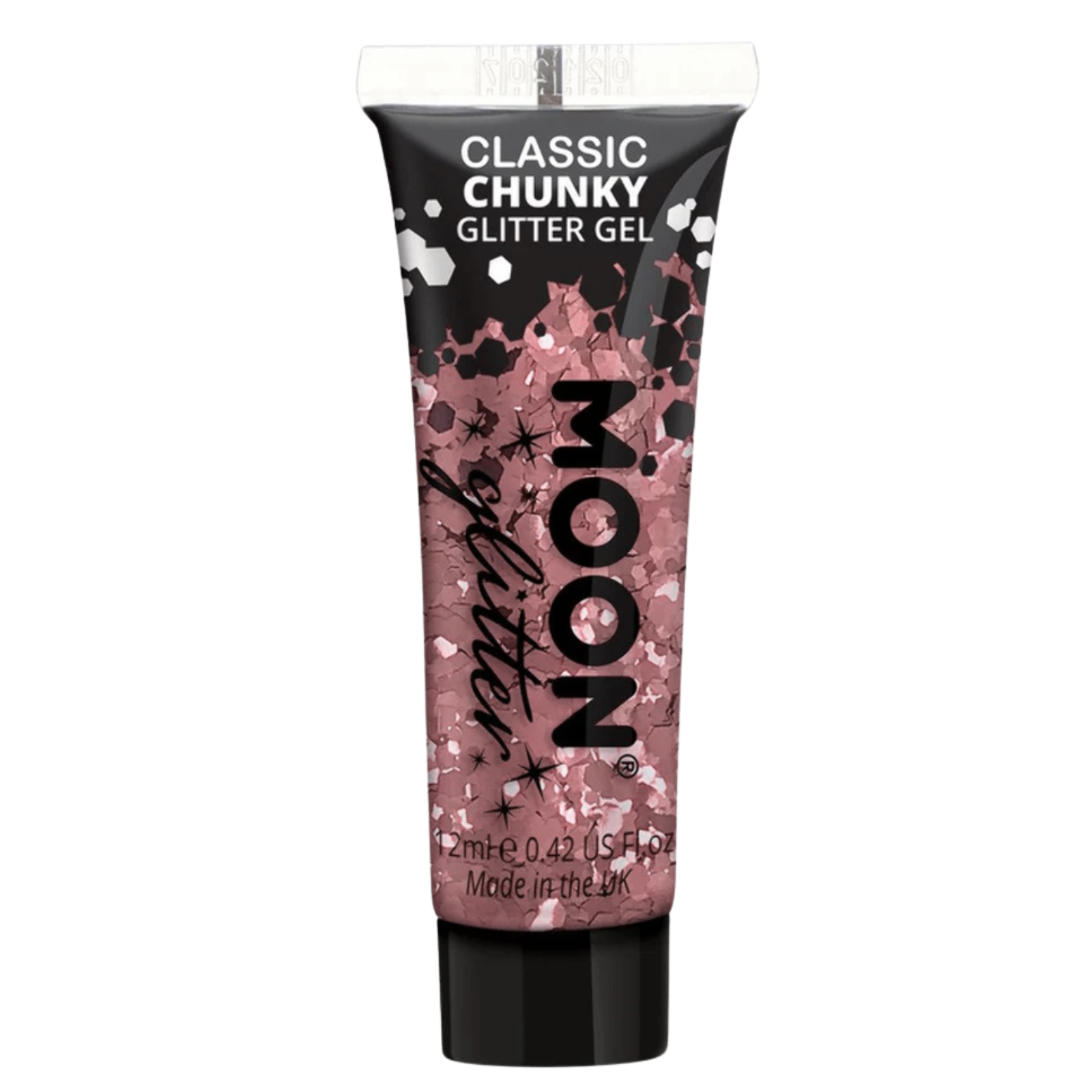 Moon Classic Pink Chunky Glitter Gel 12ml 
