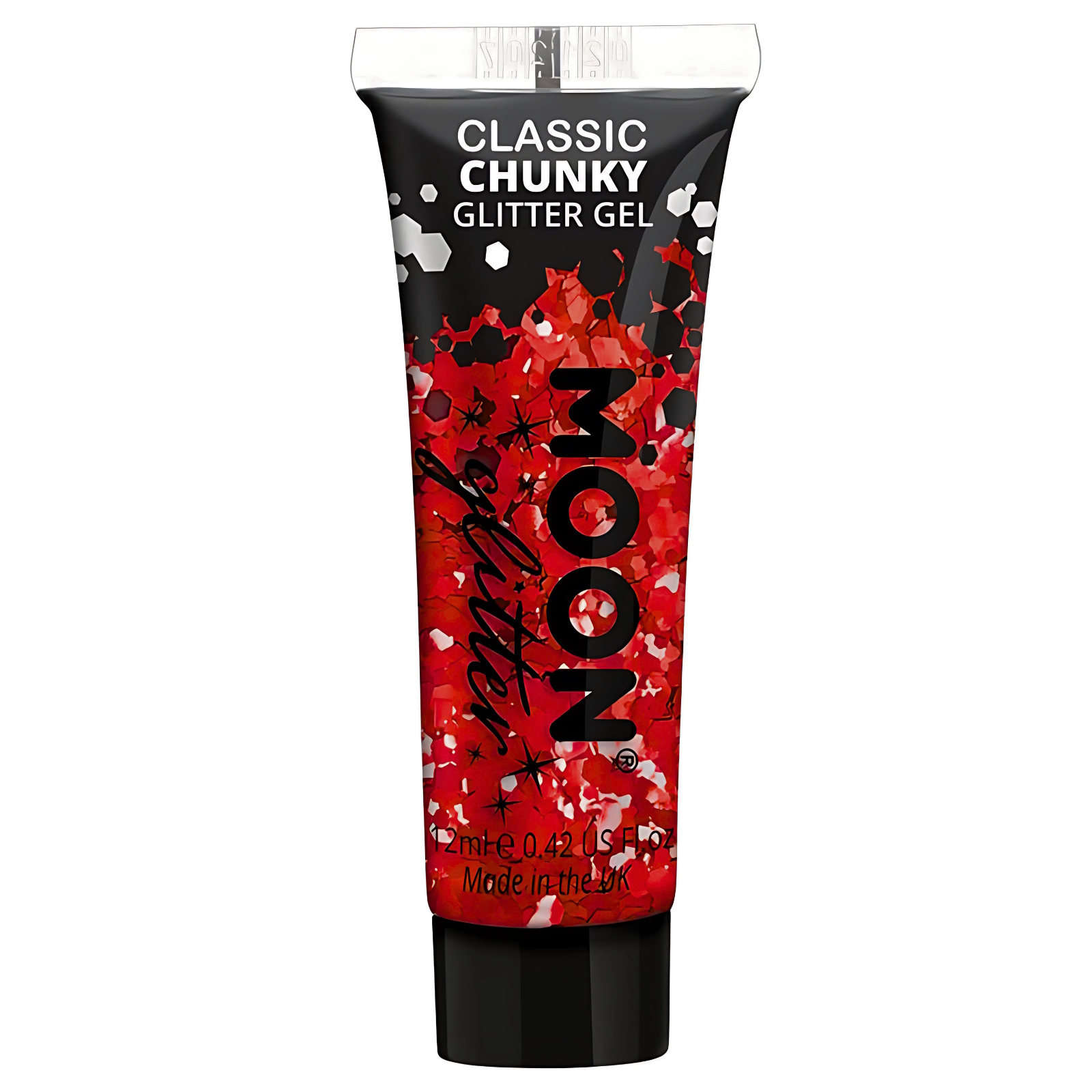 Moon Classic Red Chunky Glitter Gel 12ml