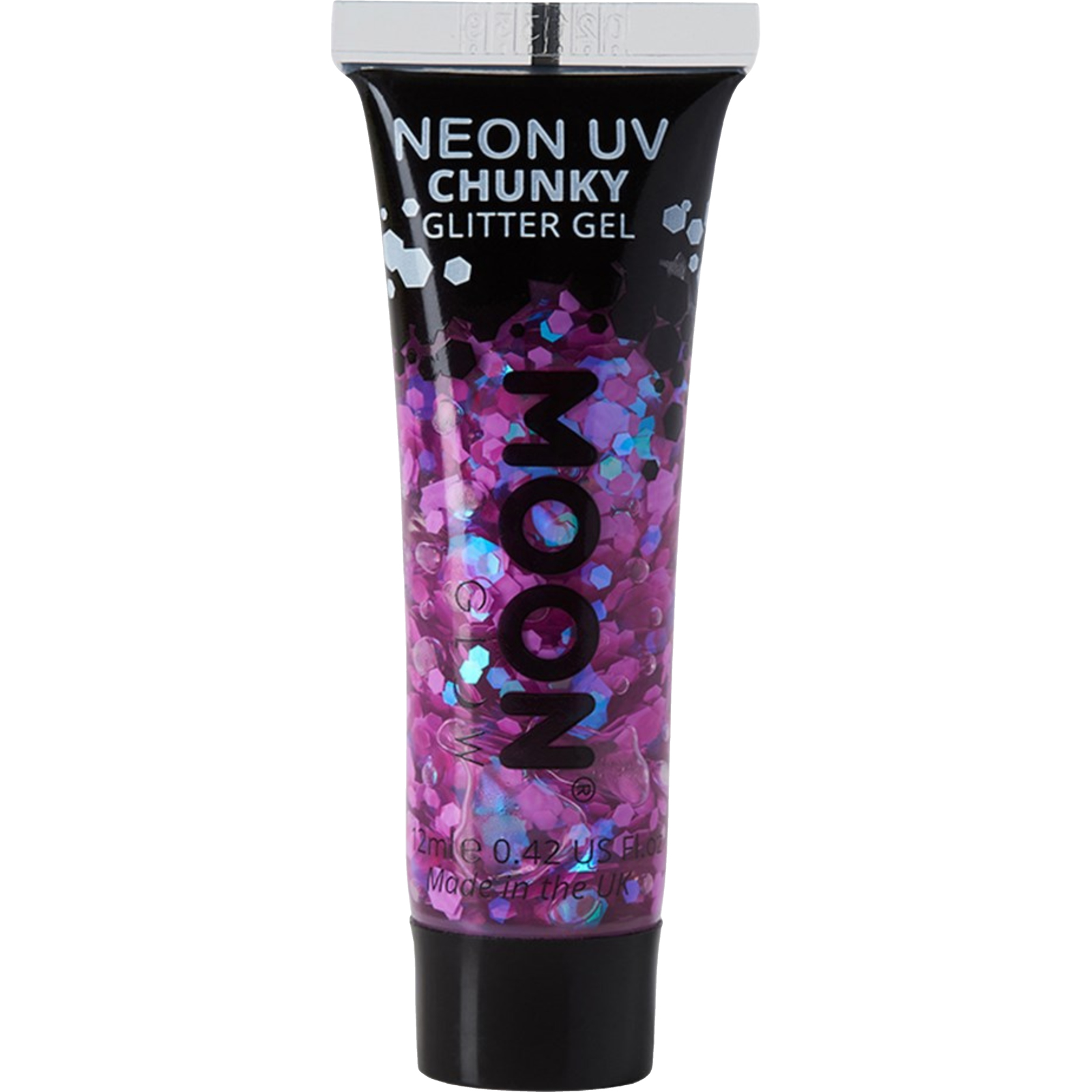 Moon Glow Purple Neon UV Chunky Glitter Gel 12ml