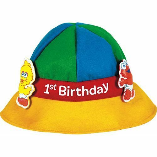 Sesame Street 1st Birthday Felt Party Hat