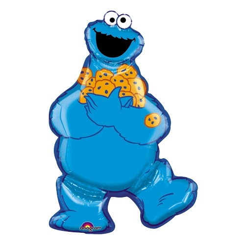 Cookie Monster Supershape Jumbo Helium Balloon