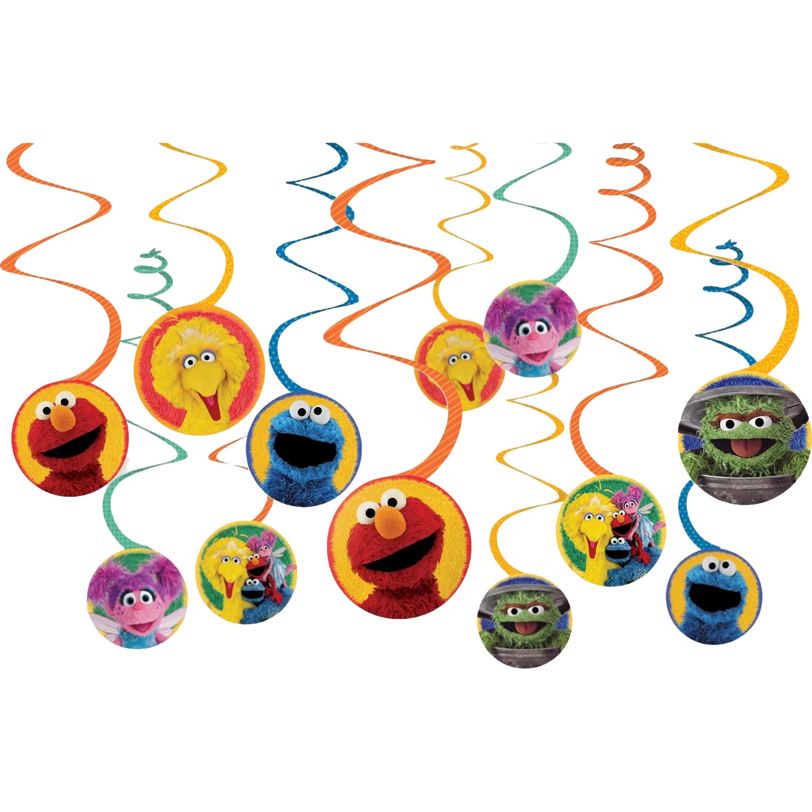 Everyday Sesame Swirl Decorations (Pack of 12)