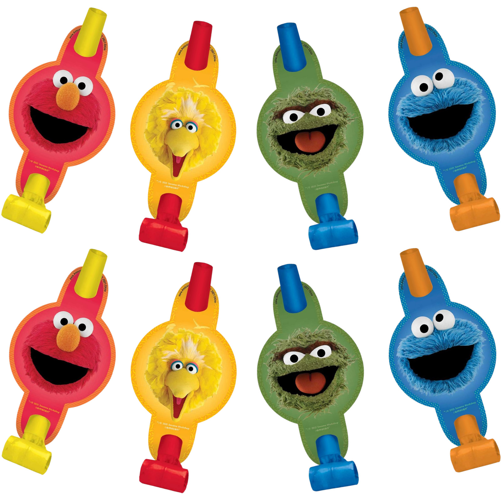 Sesame Street Party Blowers (Pack of 8) 