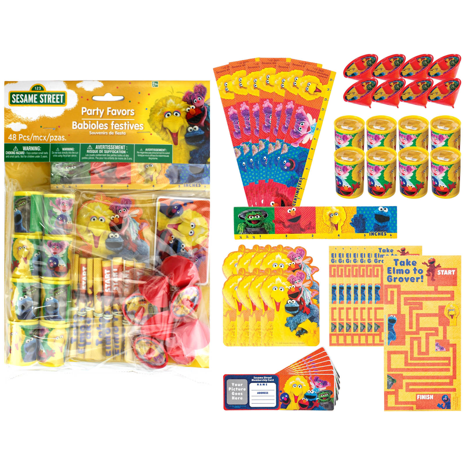 Sesame Street Mega Value Favour Pack (48 Pieces) 