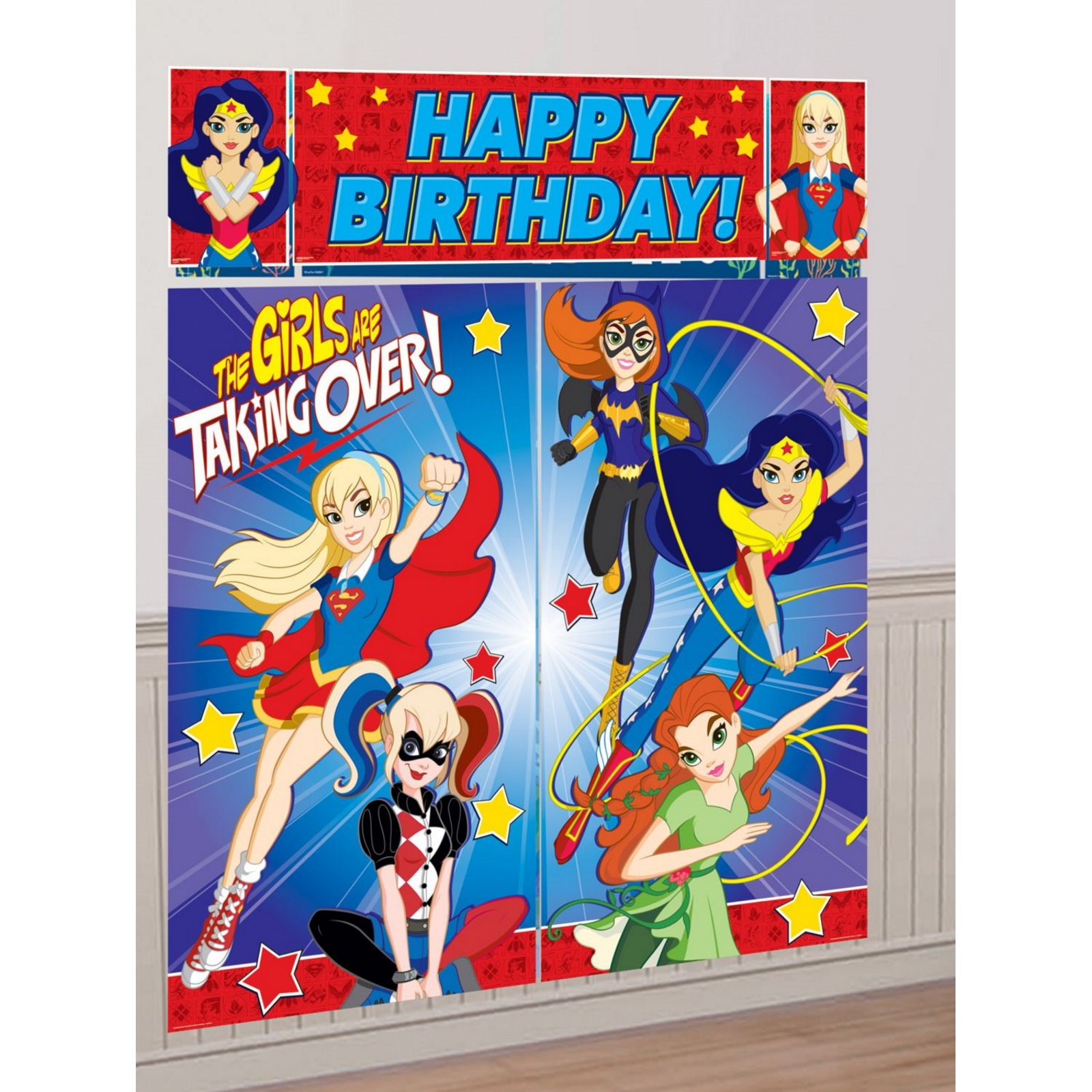 Super Hero Girls Wall Decorating Kit