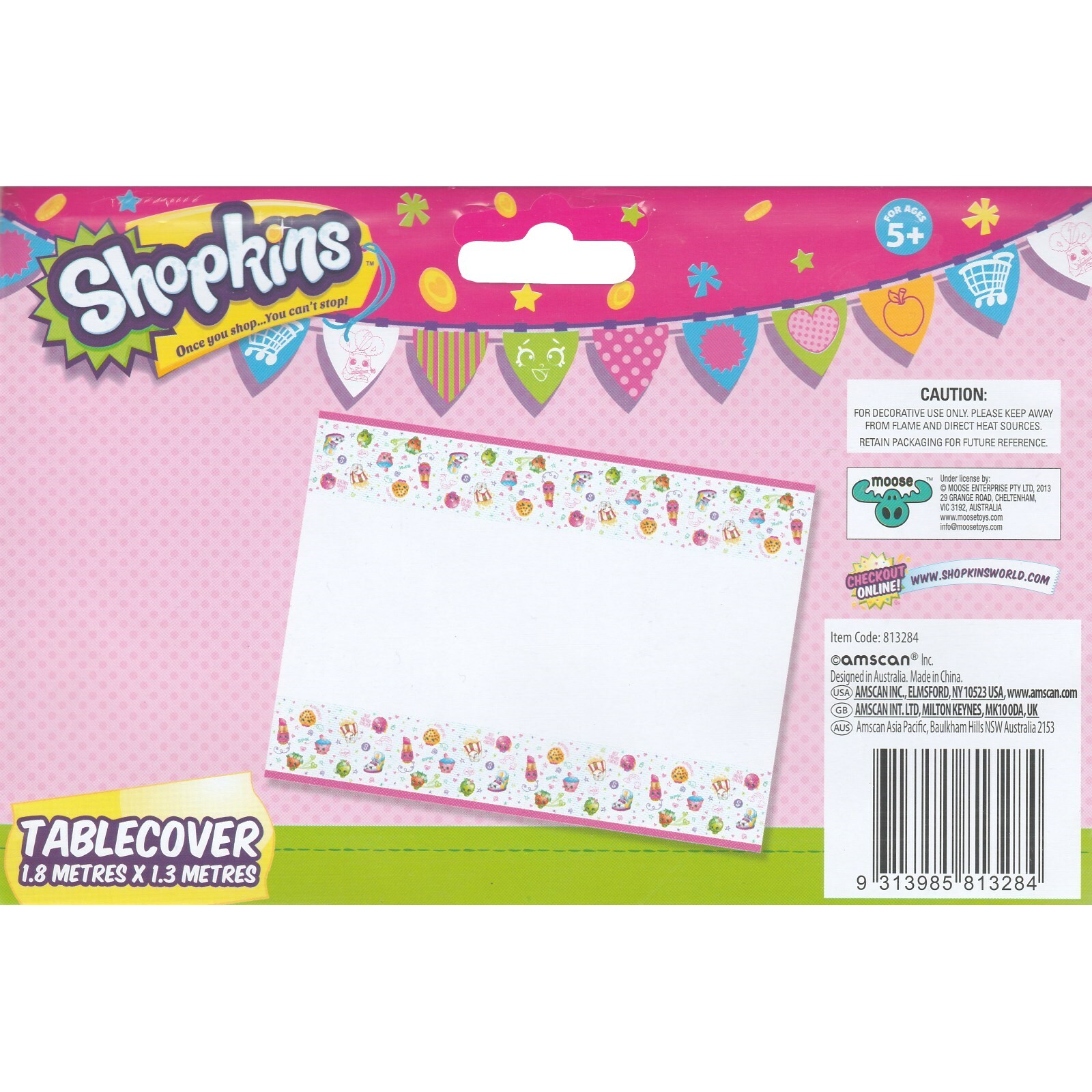 Shopkins Plastic Tablecloth