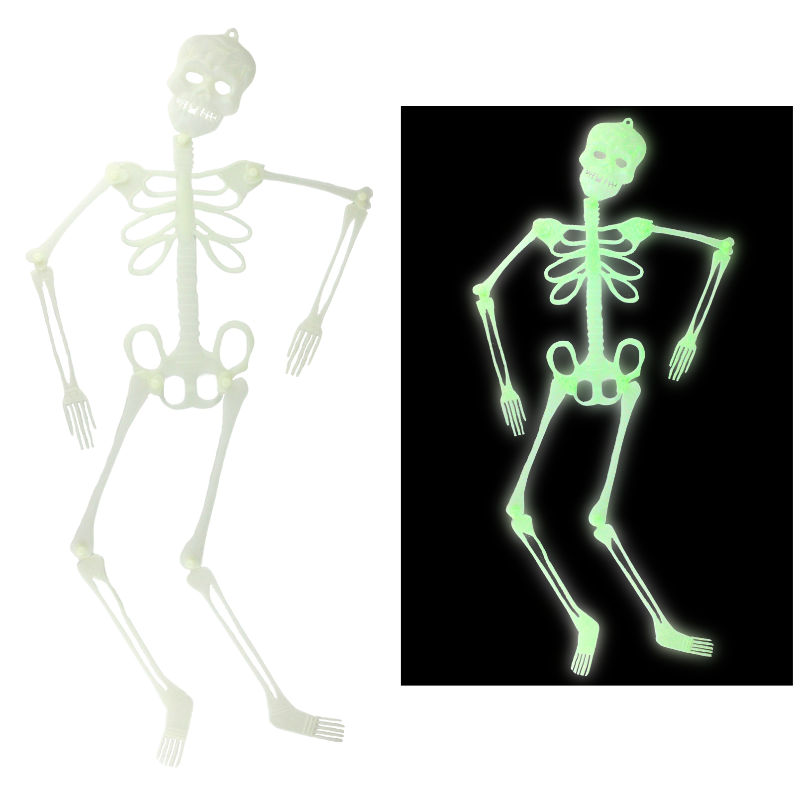 Glow in the Dark Skeleton Decoration 90cm