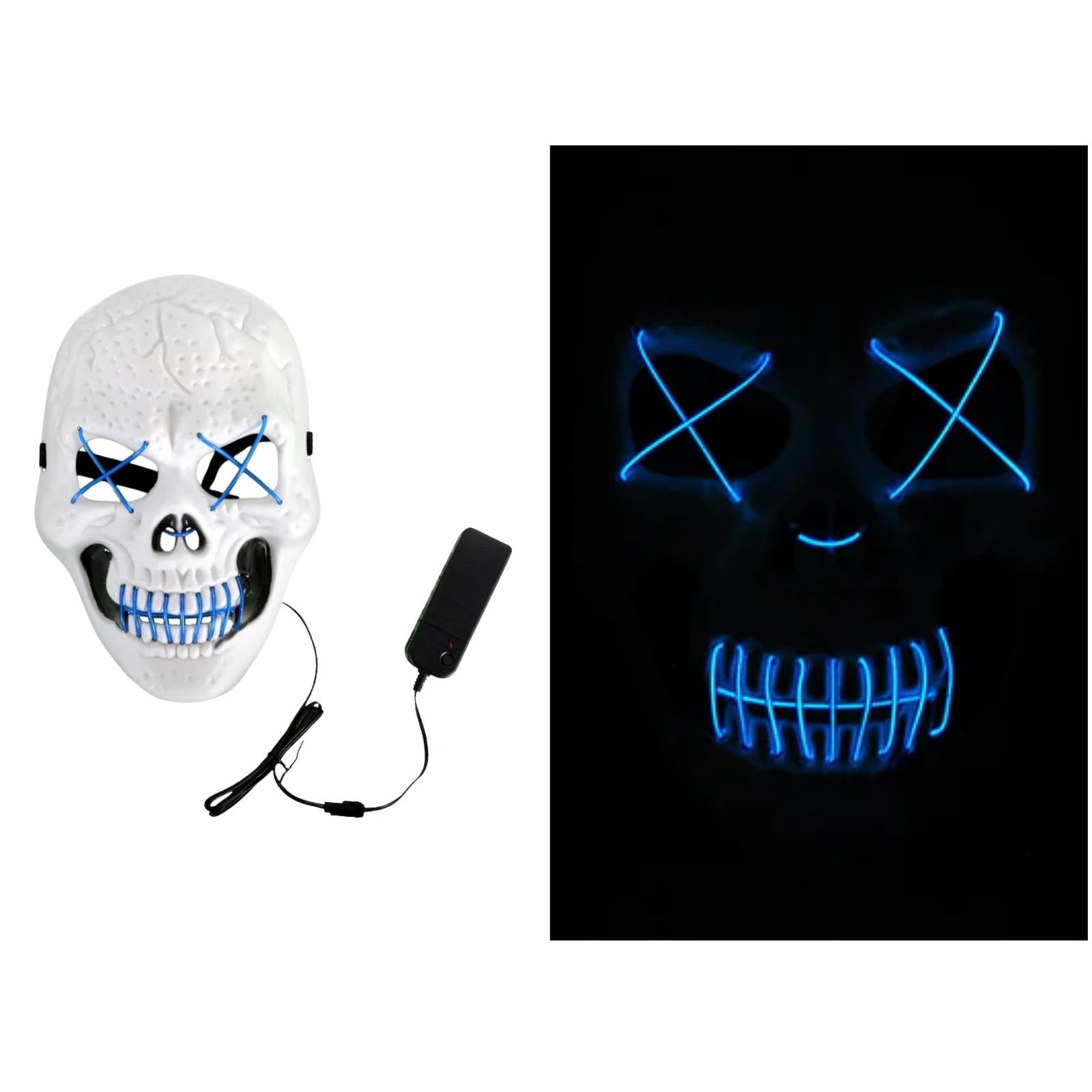 Adult Light Up Skull Mask (1 Only)