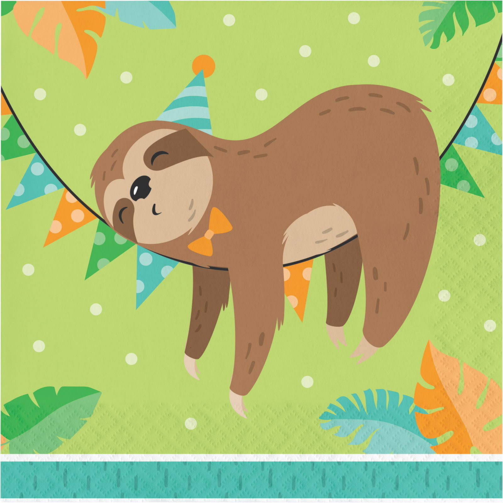 Sloth Party Large Paper Napkins / Serviettes (Pack of 16)
