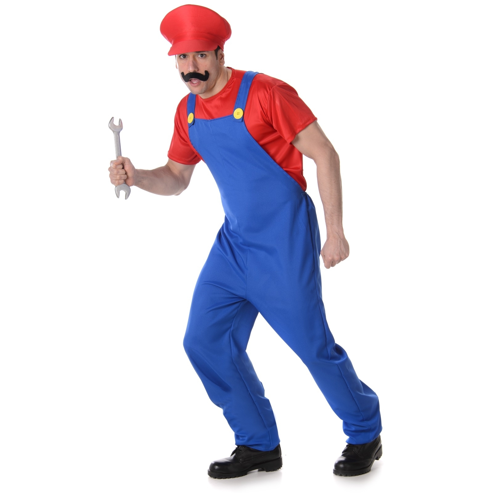 Red Plumber Guy Mens Costume Large
