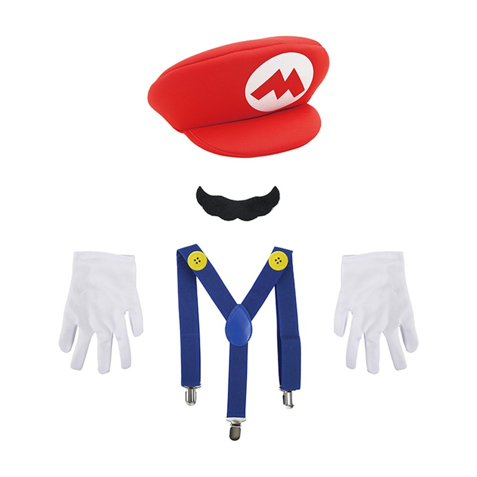 Red Super Plumber Kids Costume Kit 