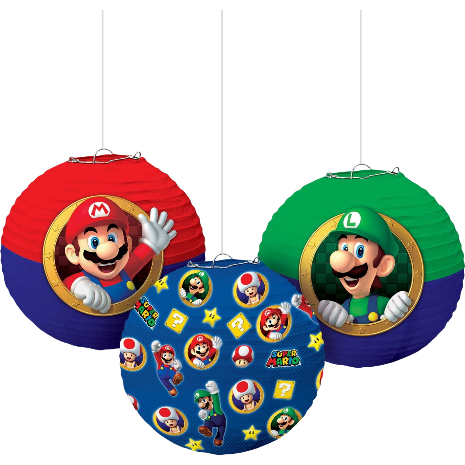 Super Mario Bros. Paper Lanterns (Pack of 3)