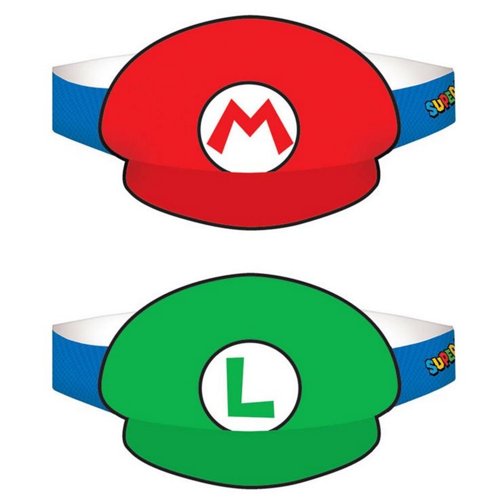 Super Mario Bros. Party Hats (Pack of 8)
