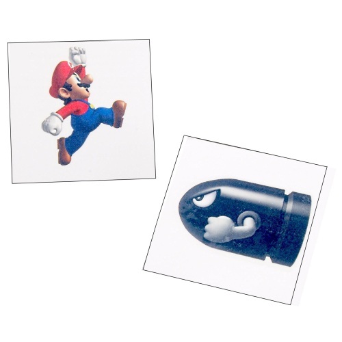 Super Mario Bros. Tattoos (Pack of 8)