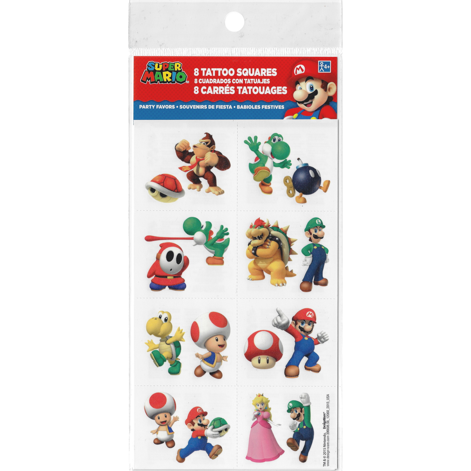 Super Mario Bros. Tattoos (1 Sheet)