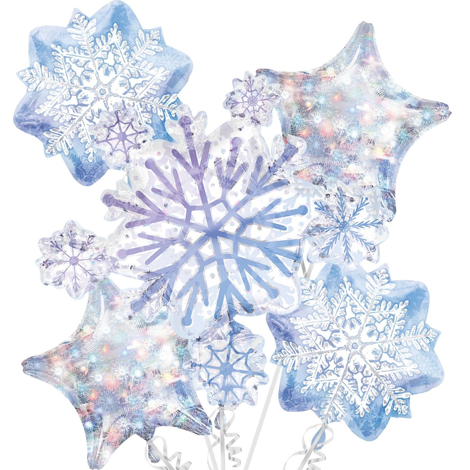 Snowflake Helium Balloon Bouquet