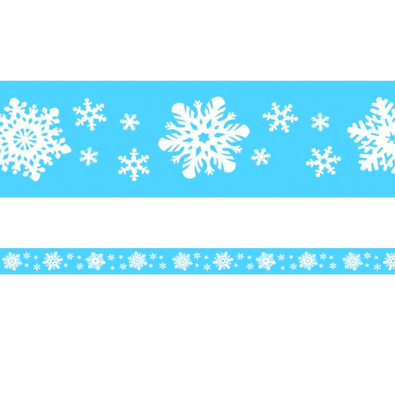 Snowflake Blue Party Tape