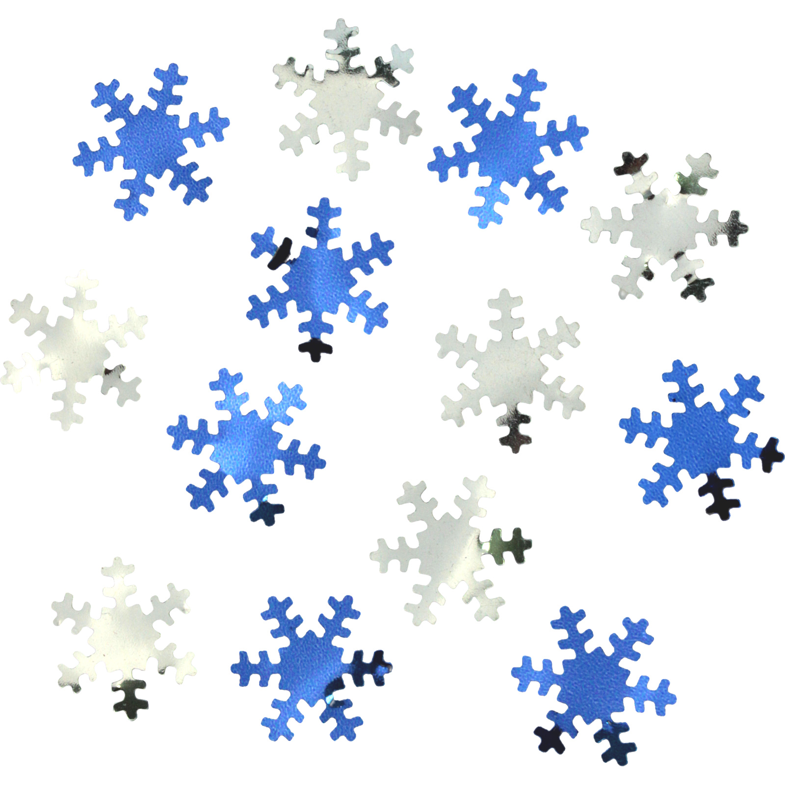 Blue and Silver Snowflake Confetti/Table Scatters 28g 