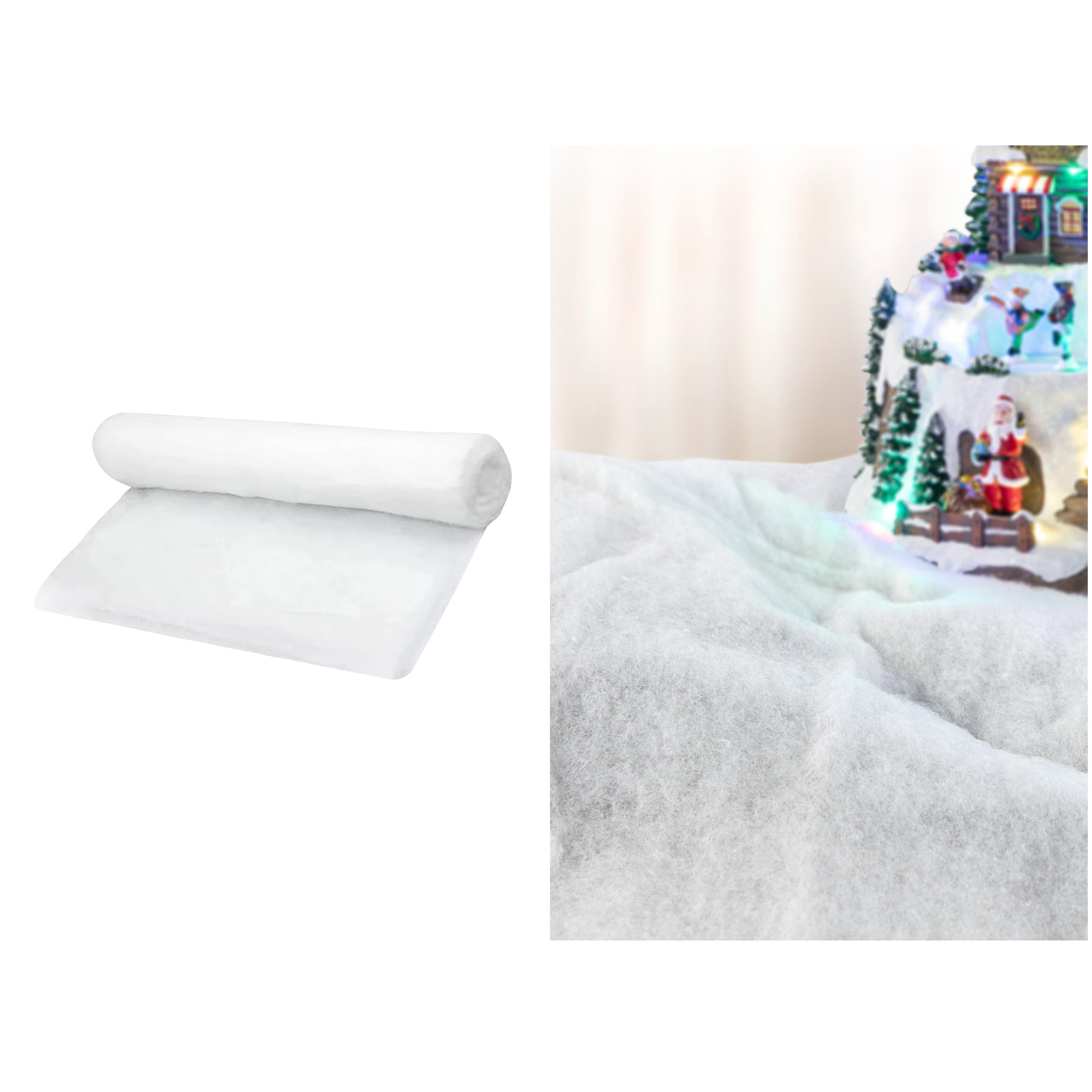 White Fluffy Snow Blanket 120cm