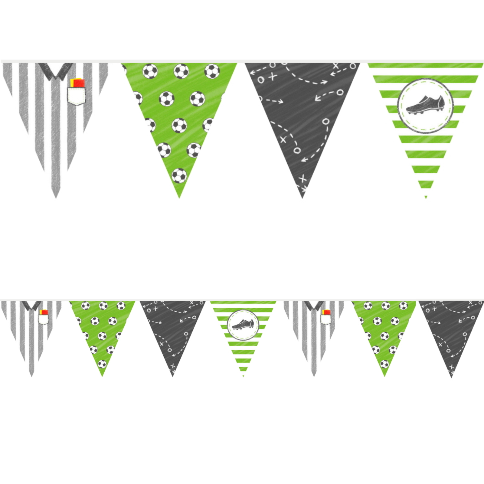 Soccer Kicker Party Flag Banner 4m 