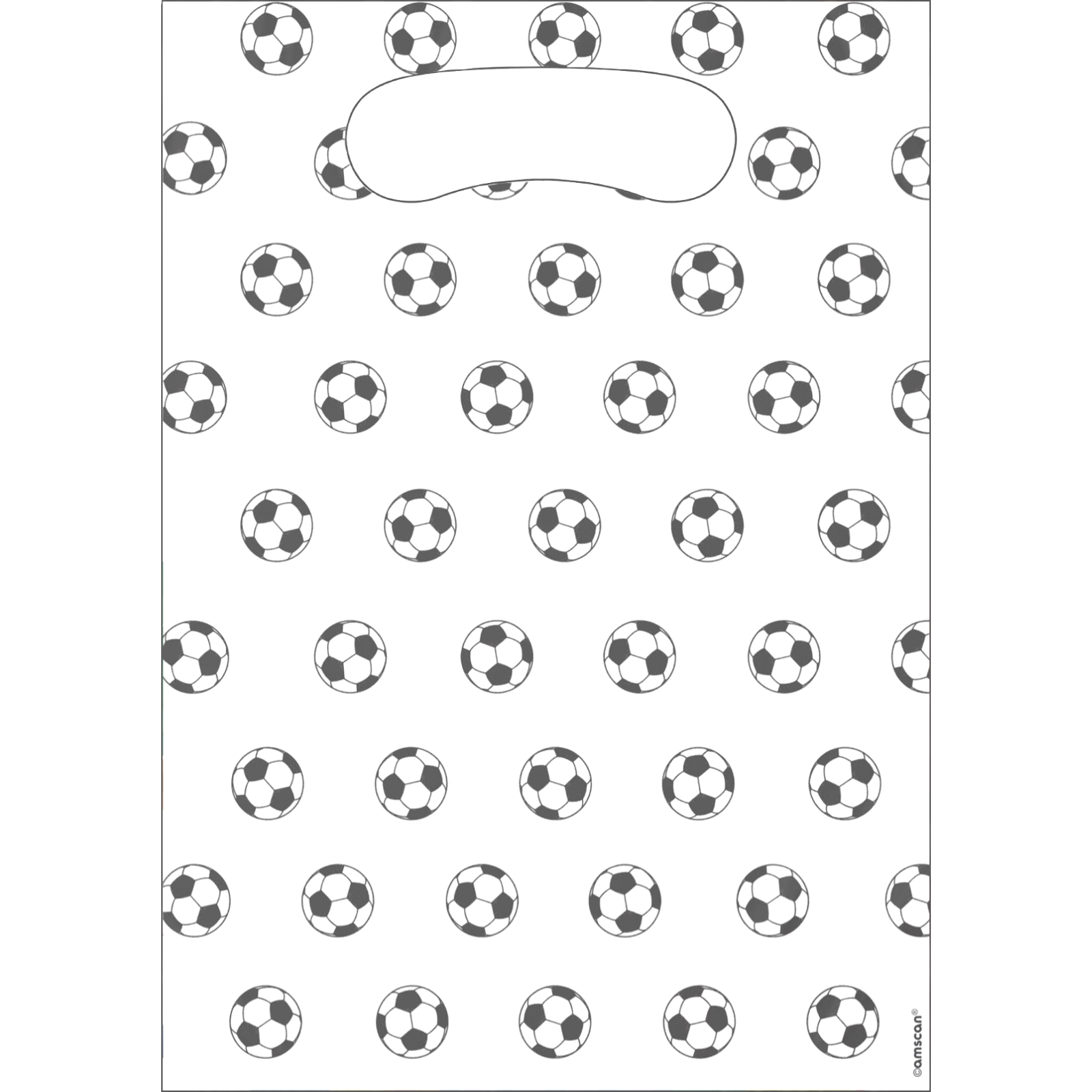 Soccer Kicker Party Plastic Lolly/Treat Bags (Pack of 8)