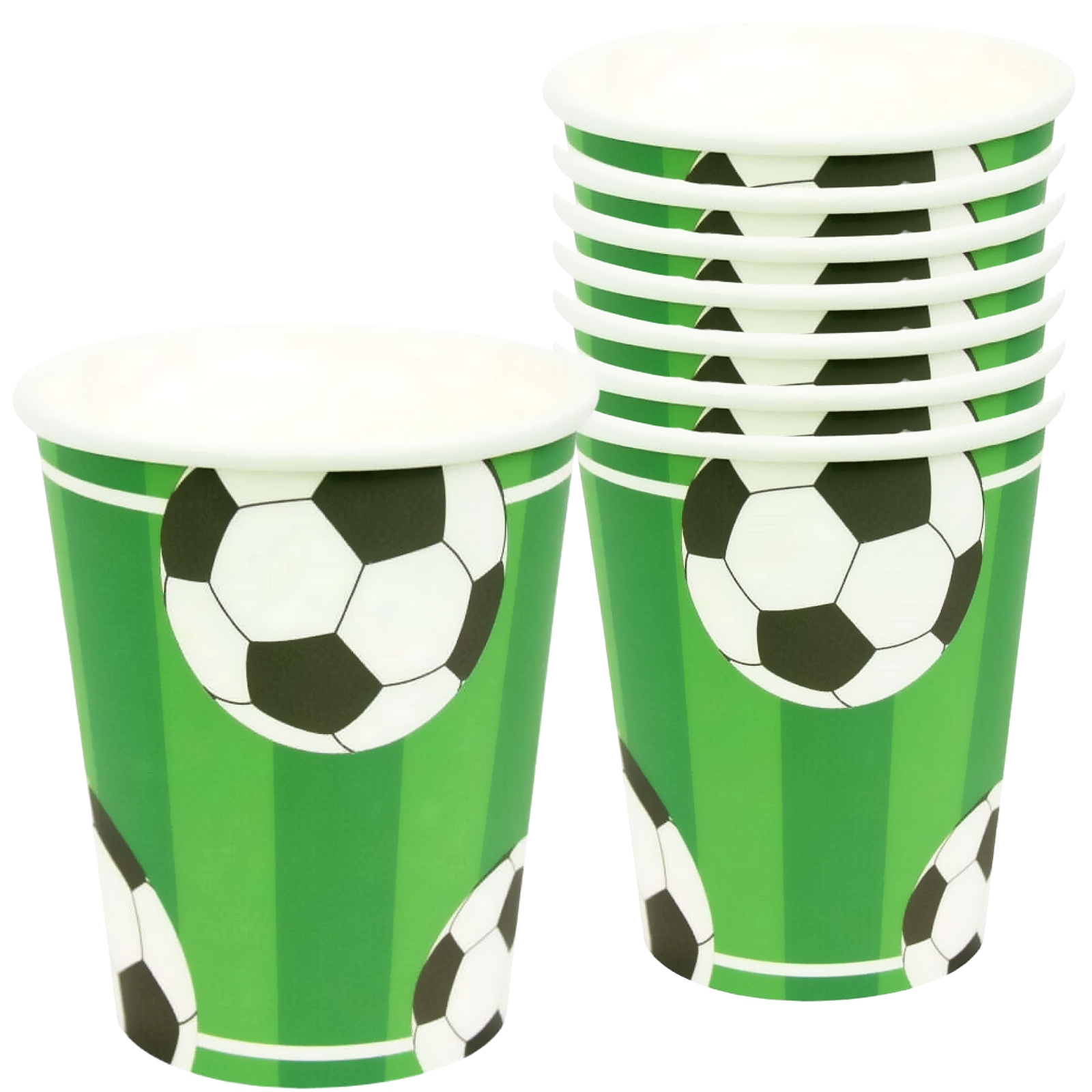 Soccer Match Party Paper Cups (Pack of 8) 