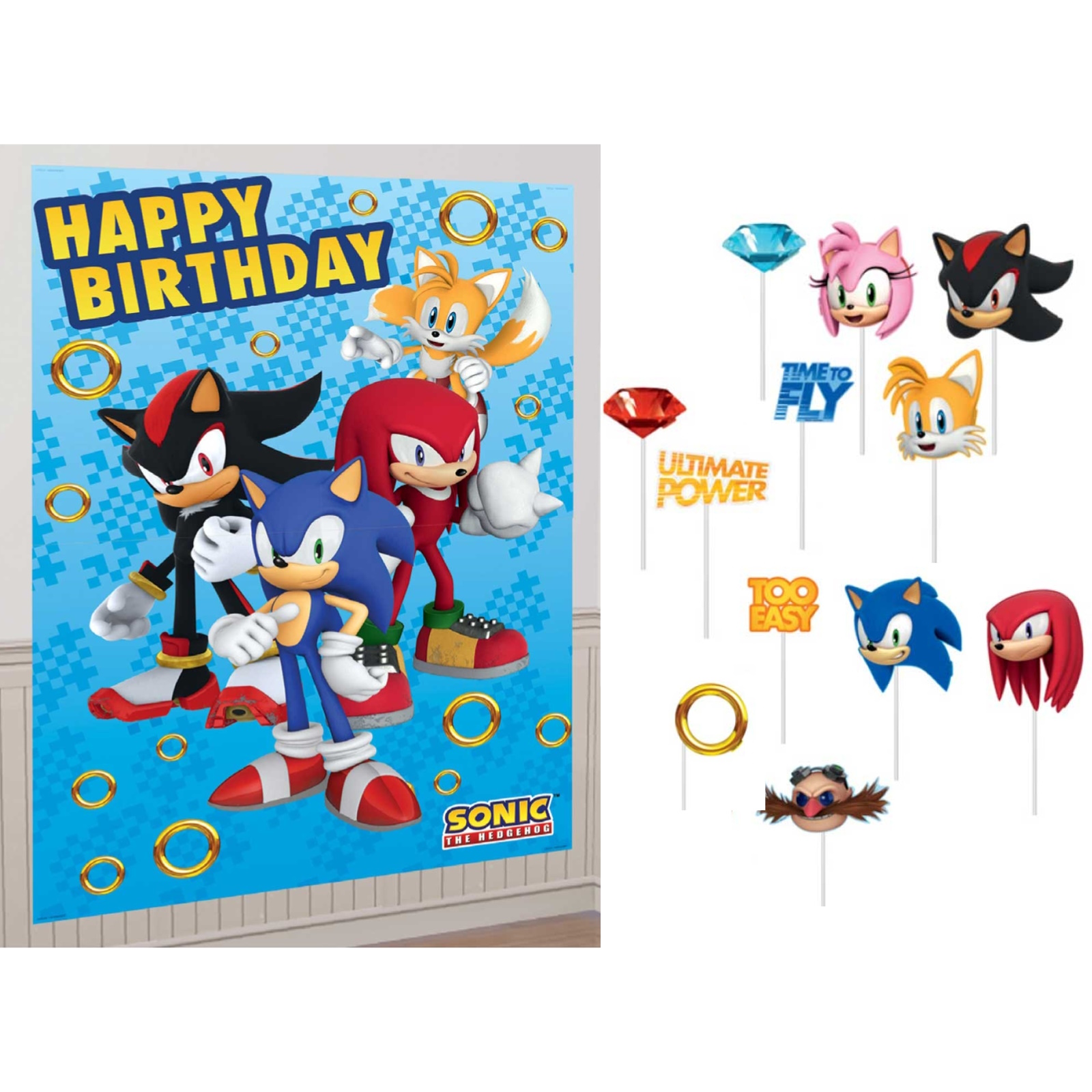 Sonic The Hedgehog Scene Setter With Photo Props
