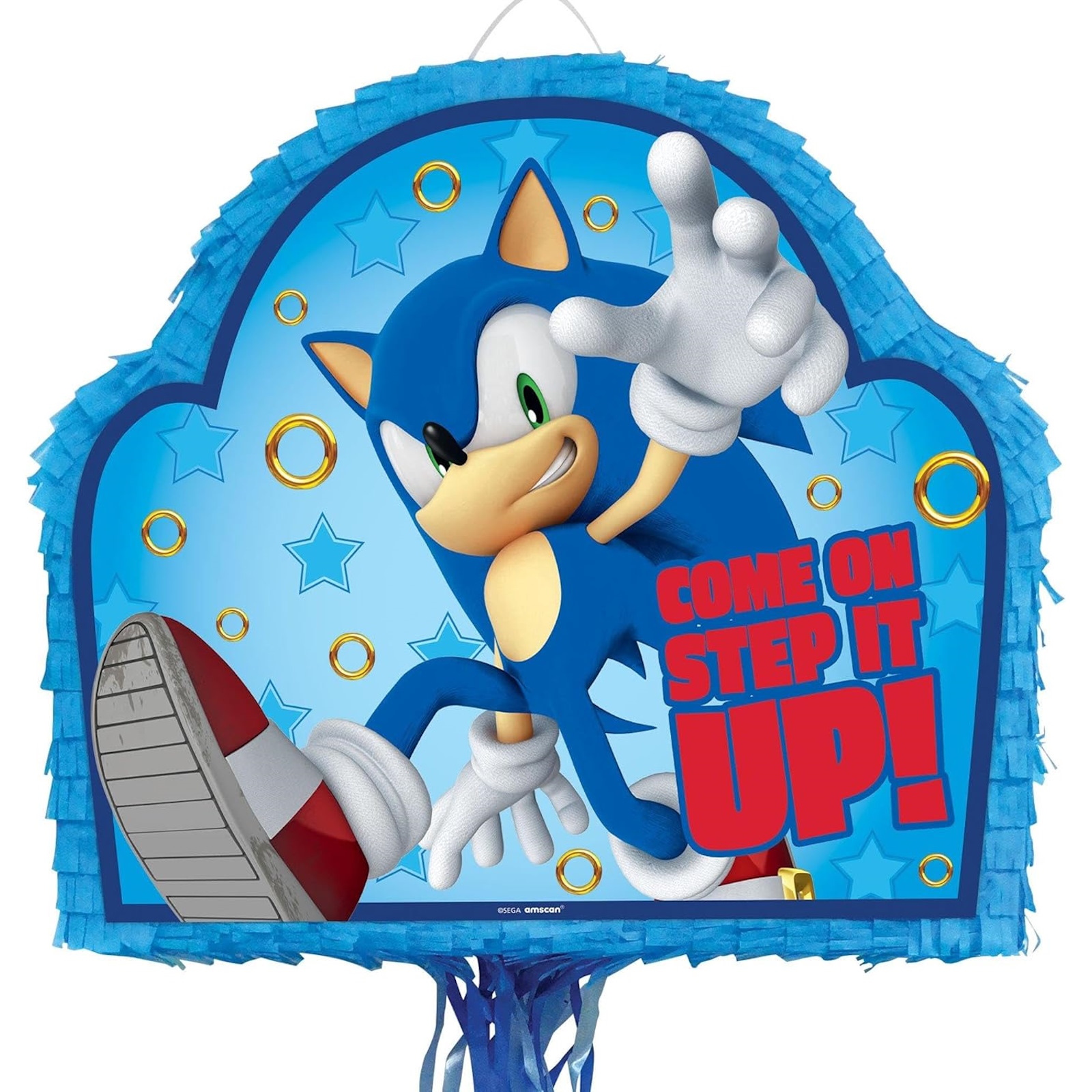 Sonic The Hedgehog Pull String Pinata | Sonic The Hedgehog Party ...