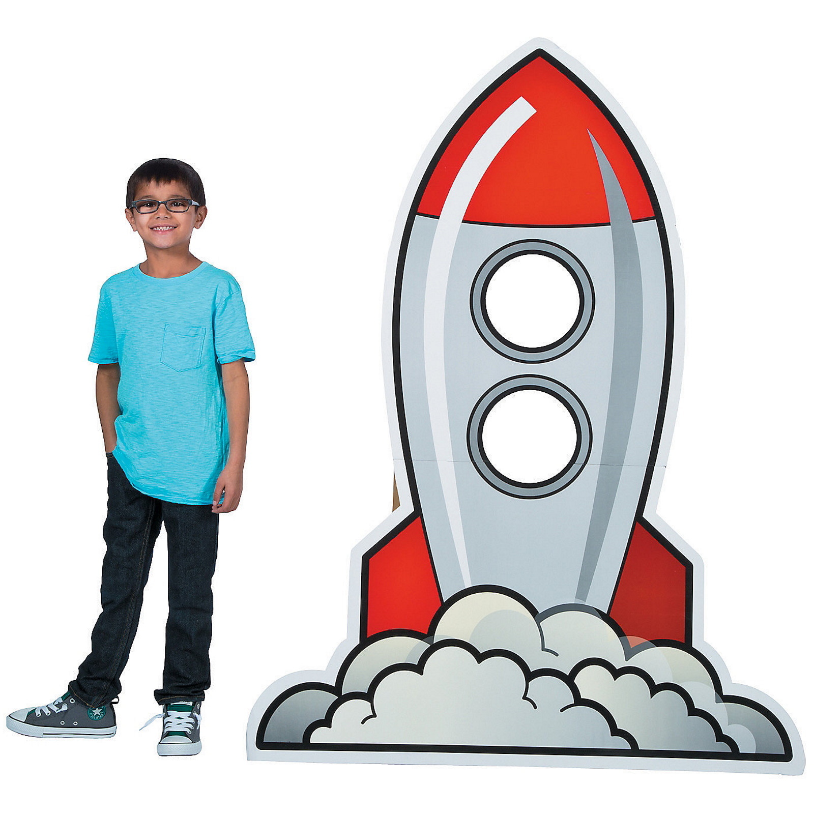 Rocket Stand Up Photo Prop