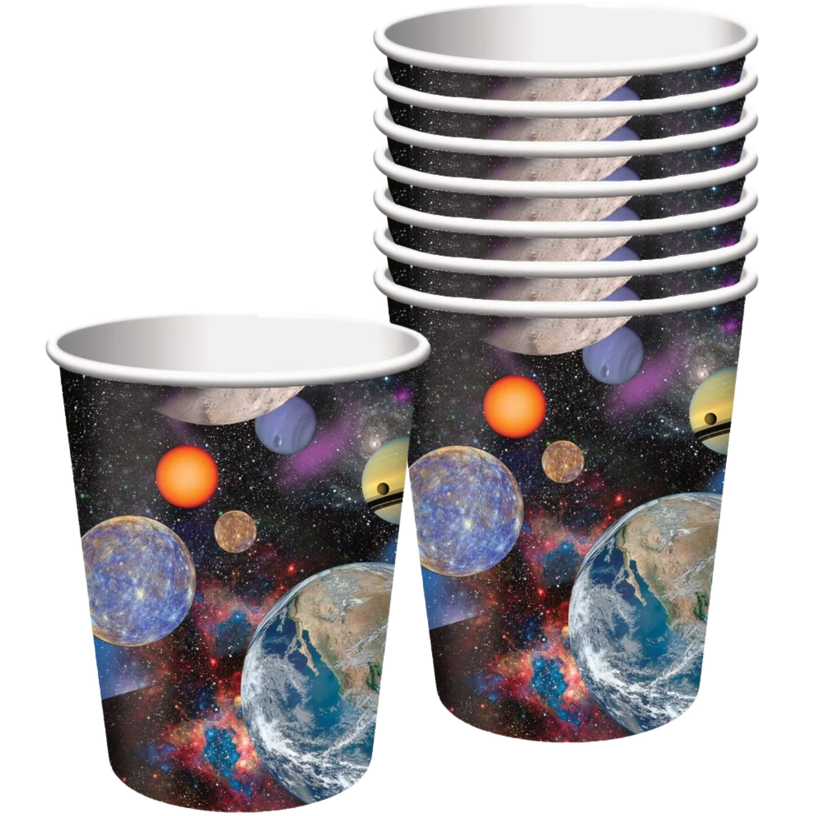 Space Blast Paper Cups (Pack of 8)