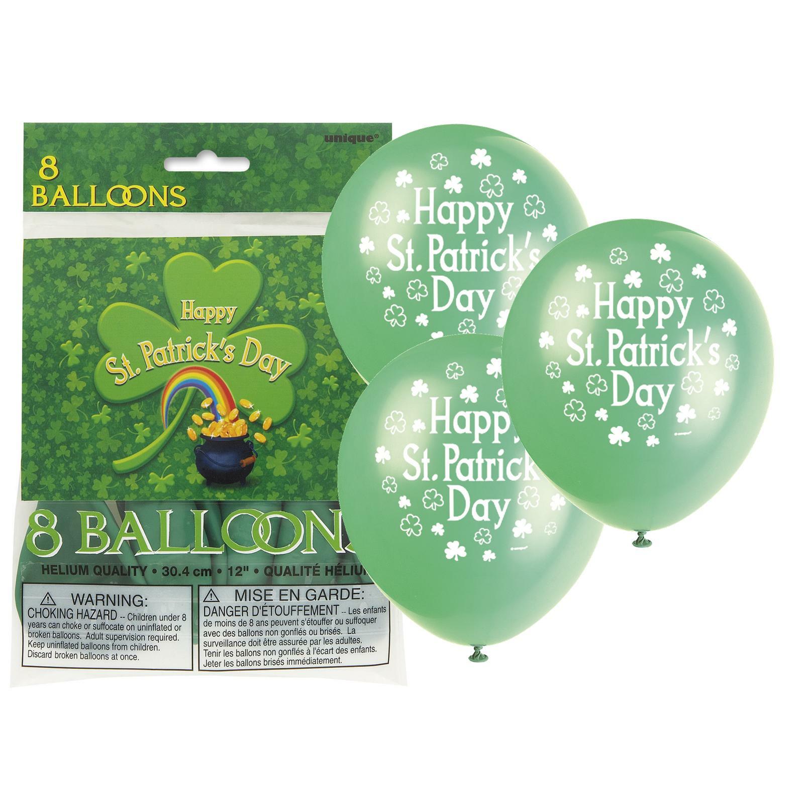 Happy St. Patrick's Day Balloons (Pack of 8)