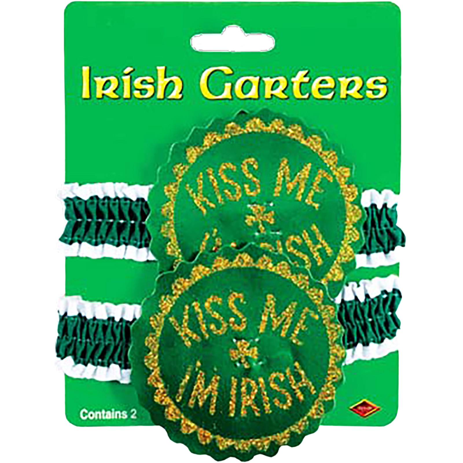 Kiss Me I'm Irish Garters (Pack 2)