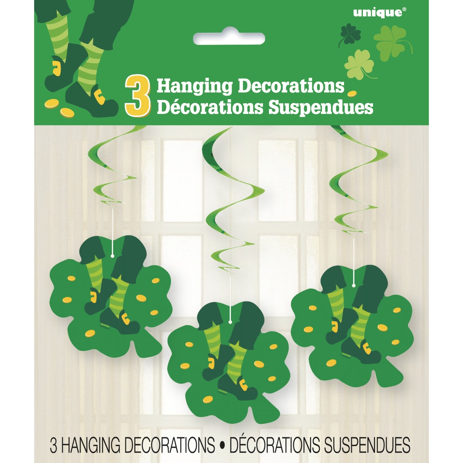St. Patrick's Day Hanging Decorations (Pack of 3)