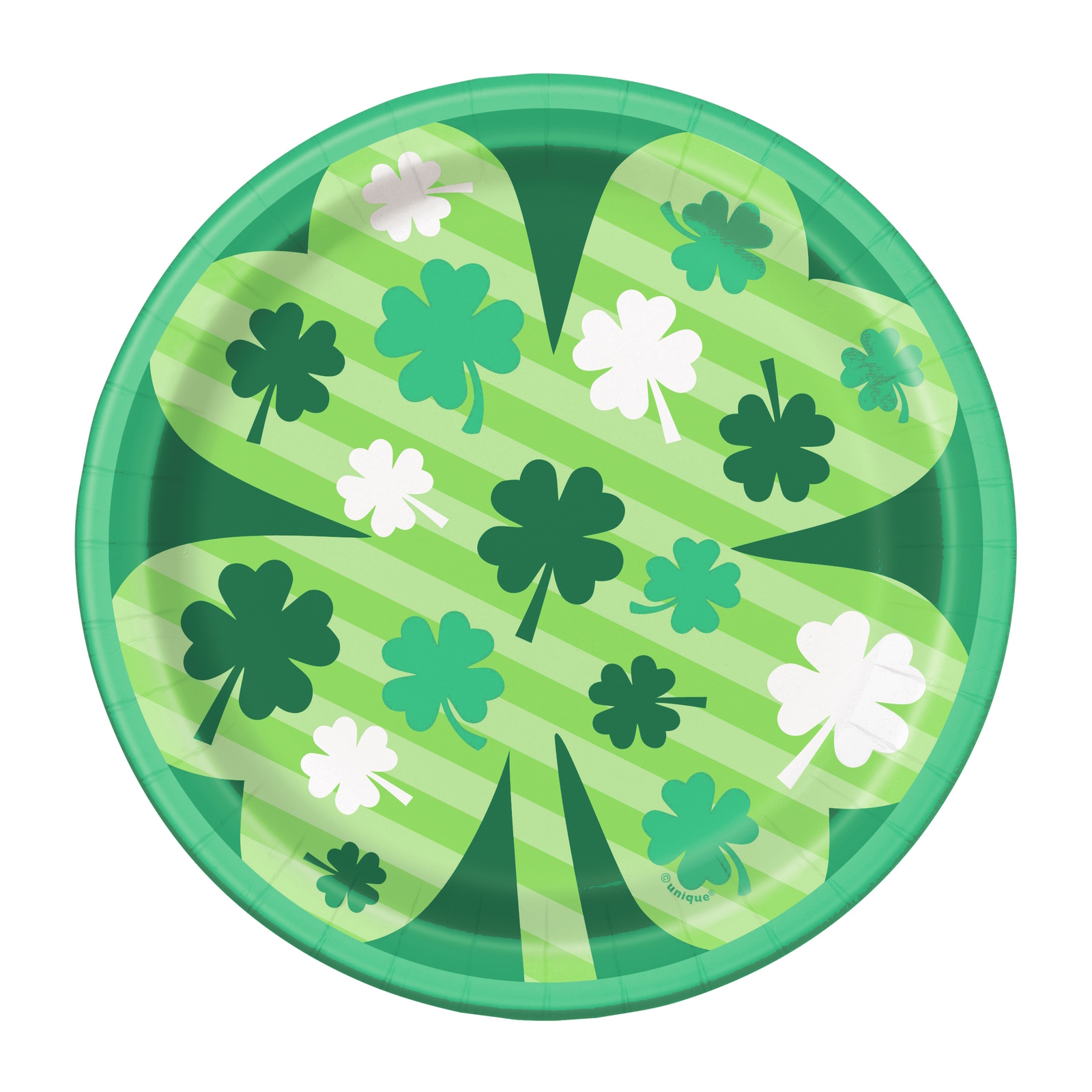Lucky Clover Small Paper Plates (Pack of 8)