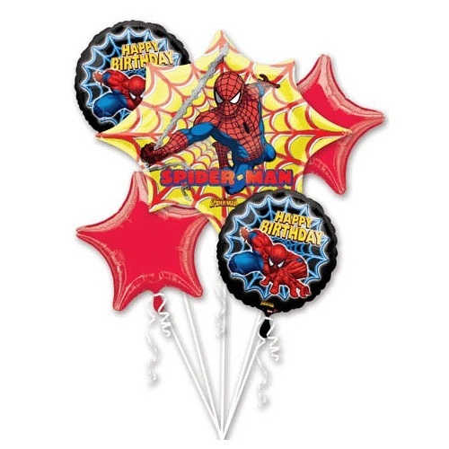 Spiderman Helium Balloon Bouquet