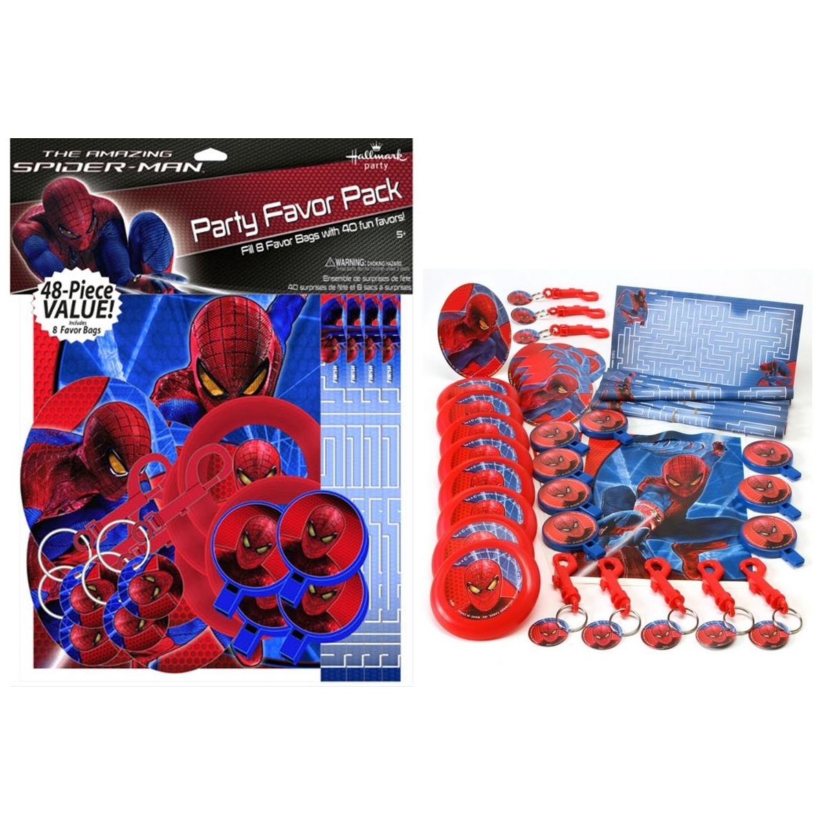 Amazing Spiderman Party Favour Pack (48 Pieces)