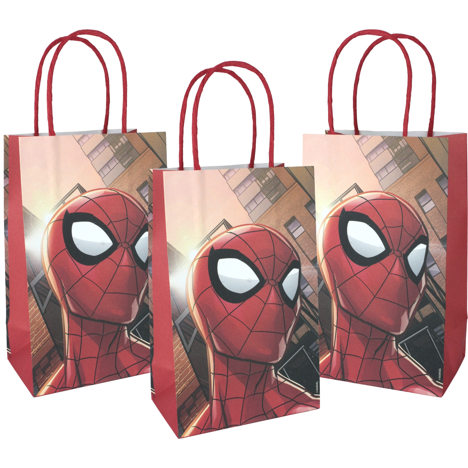 Spiderman Webbed Wonder Paper Gift Bags (Pack of 8) 