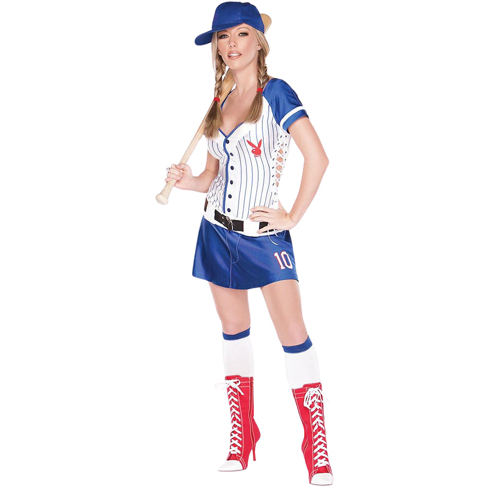 Women's Playboy Home Run Hottie Costume 1X-Small