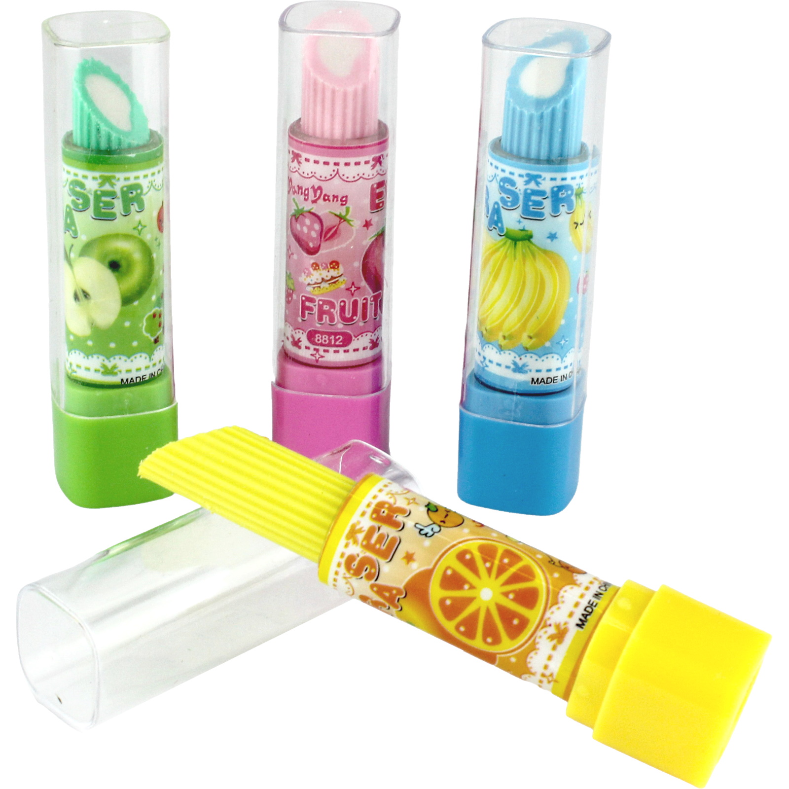 Assorted Lipstick Erasers (Pack of 12)